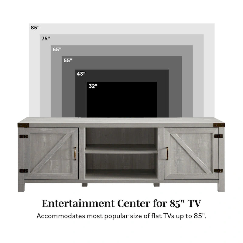 70-inch Barn Door TV Stand