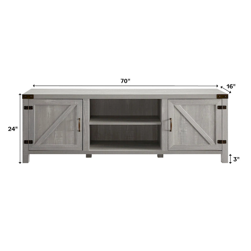 70-inch Barn Door TV Stand