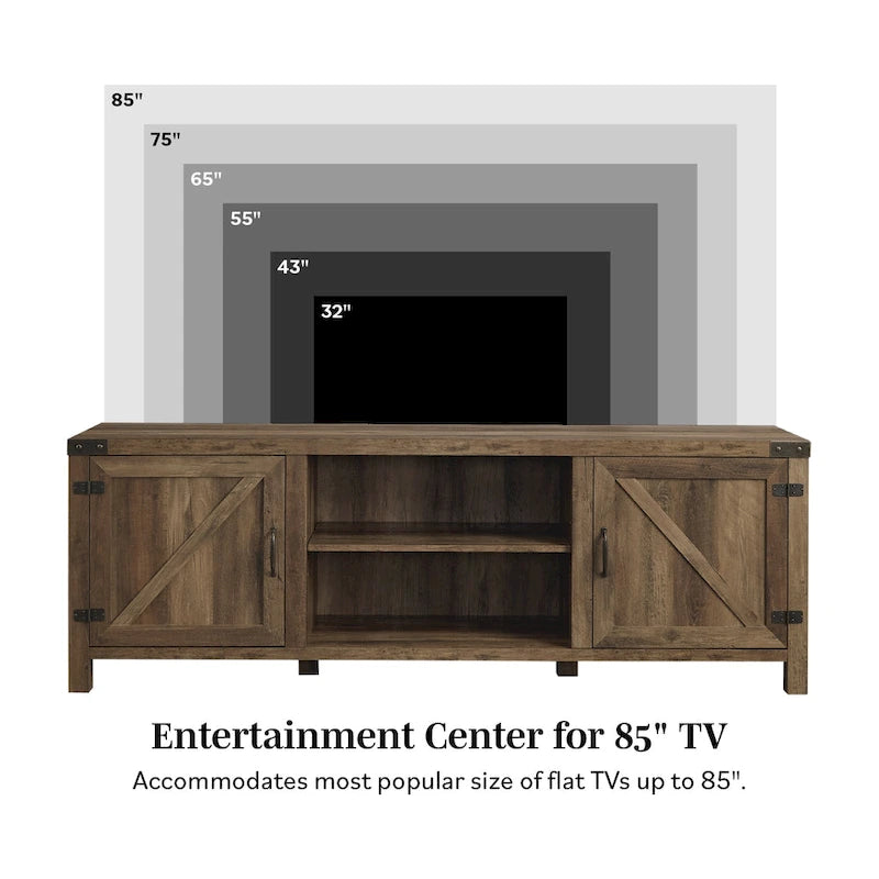 70-inch Barn Door TV Stand