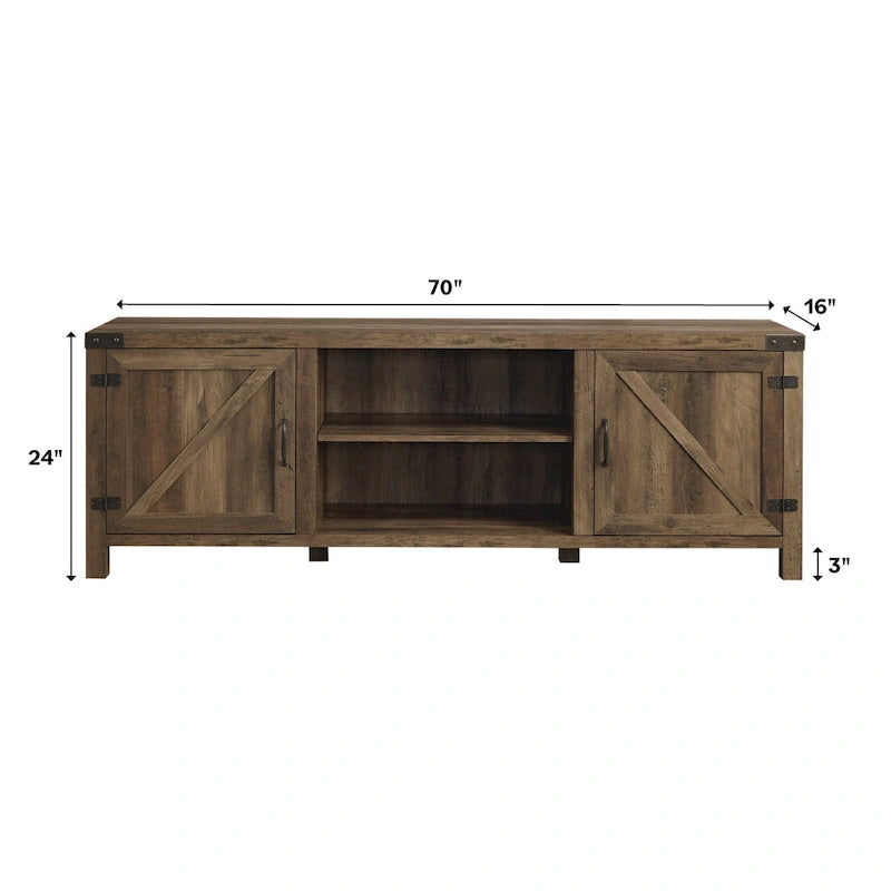 70-inch Barn Door TV Stand