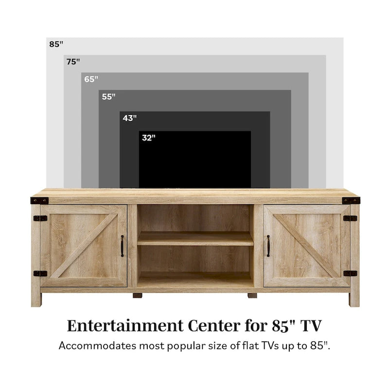 70-inch Barn Door TV Stand