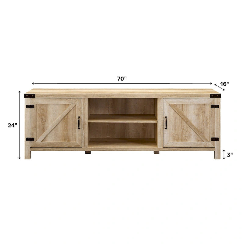 70-inch Barn Door TV Stand