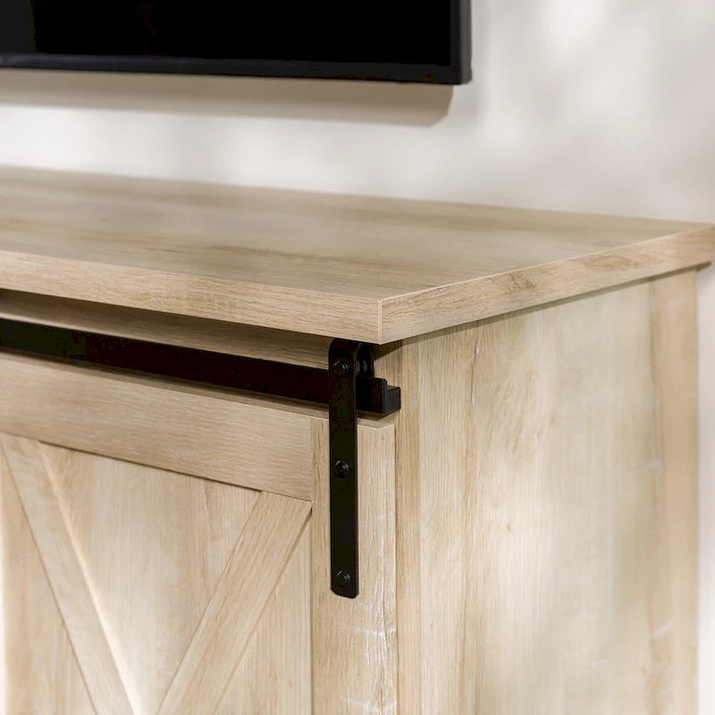 58-inch Sliding Barn Door TV Stand