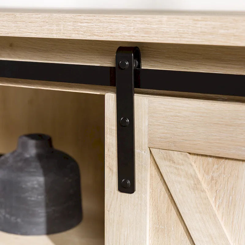 58-inch Sliding Barn Door TV Stand