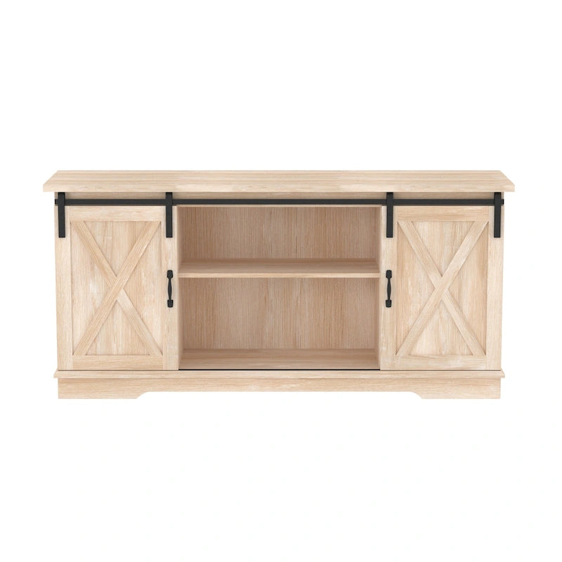 58-inch Sliding Barn Door TV Stand
