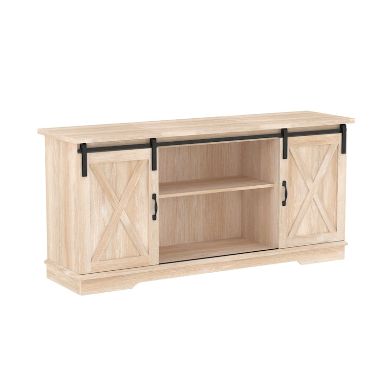 58-inch Sliding Barn Door TV Stand