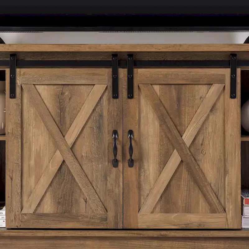 58-inch Sliding Barn Door TV Stand