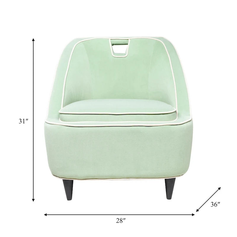 Modern Upholstered Two Toned Accent Chair - 28 x 30 x 31