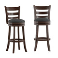 Ladder-back swivel bar stool