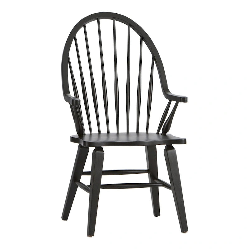 Black armchair with backrest
