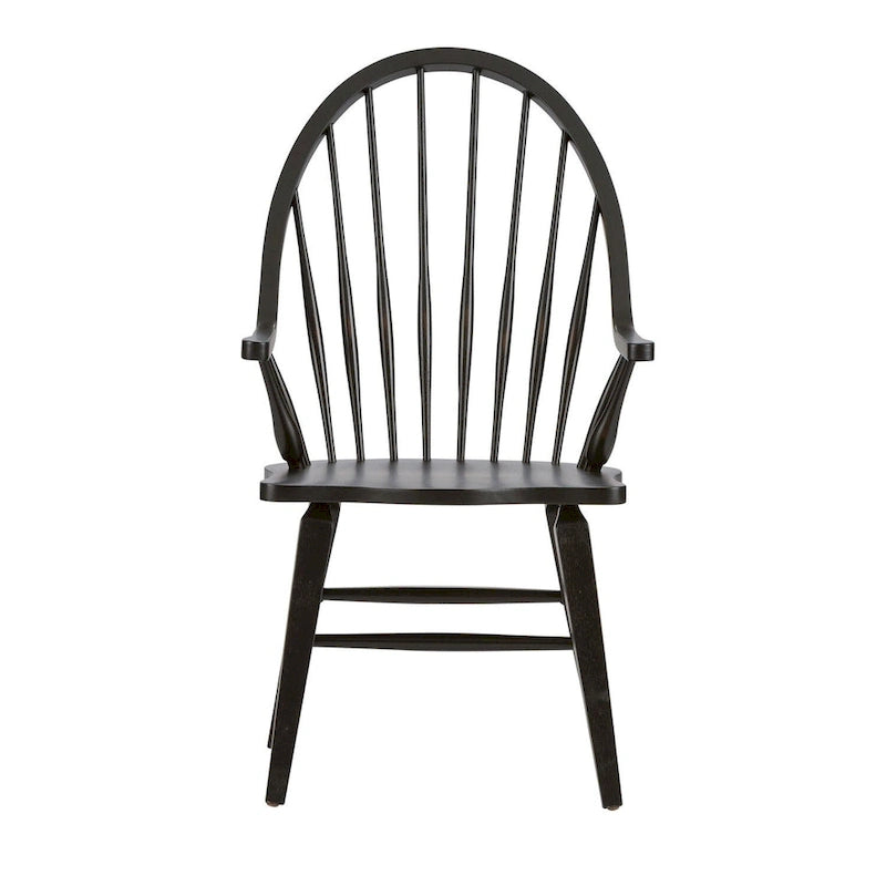 Black armchair with backrest