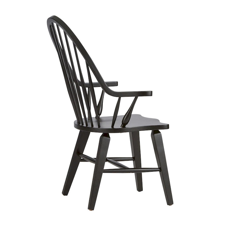 Black armchair with backrest