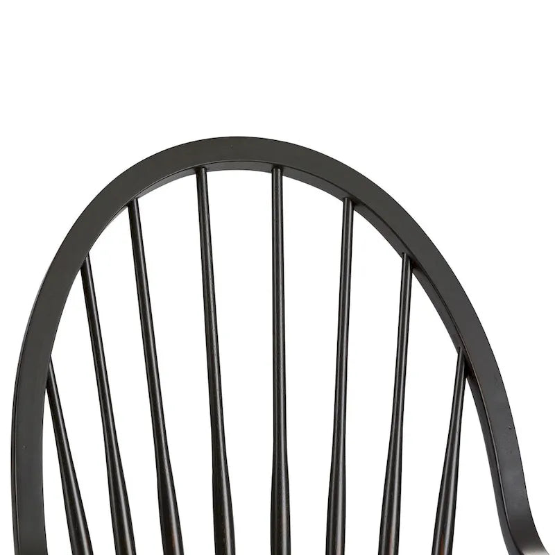 Black armchair with backrest