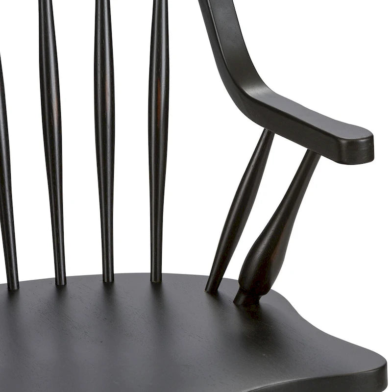 Black armchair with backrest