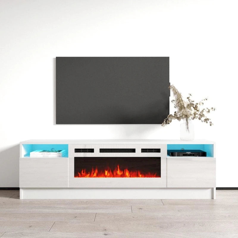 63-inch TV Stand with Electric Fireplace