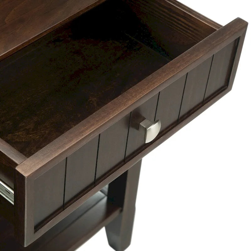 Konsola/stolik za sofę w stylu przejściowym z litego drewna, szerokość 60 cali - 60 x 16 x 30