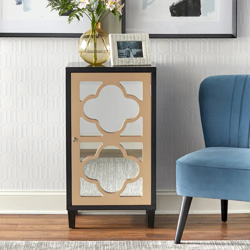 Mirrored Side Cabinet