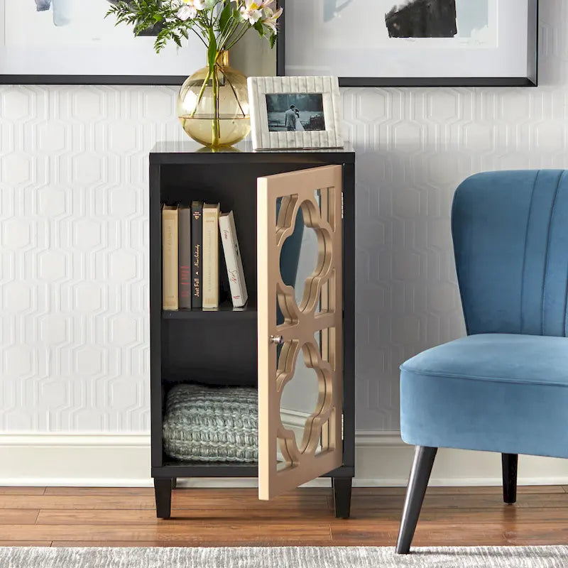 Mirrored Side Cabinet