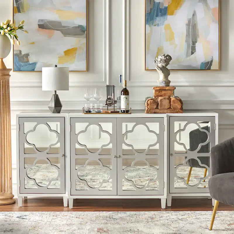 Mirrored Side Cabinet
