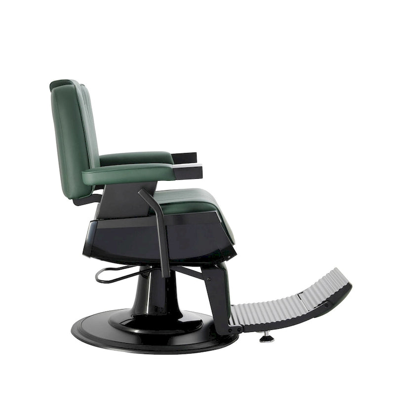 Heavy Duty Barber Chair Reclining Barbershop Styling Chair, Green