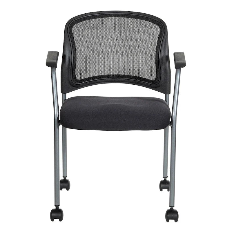 Wheeled visitor chair