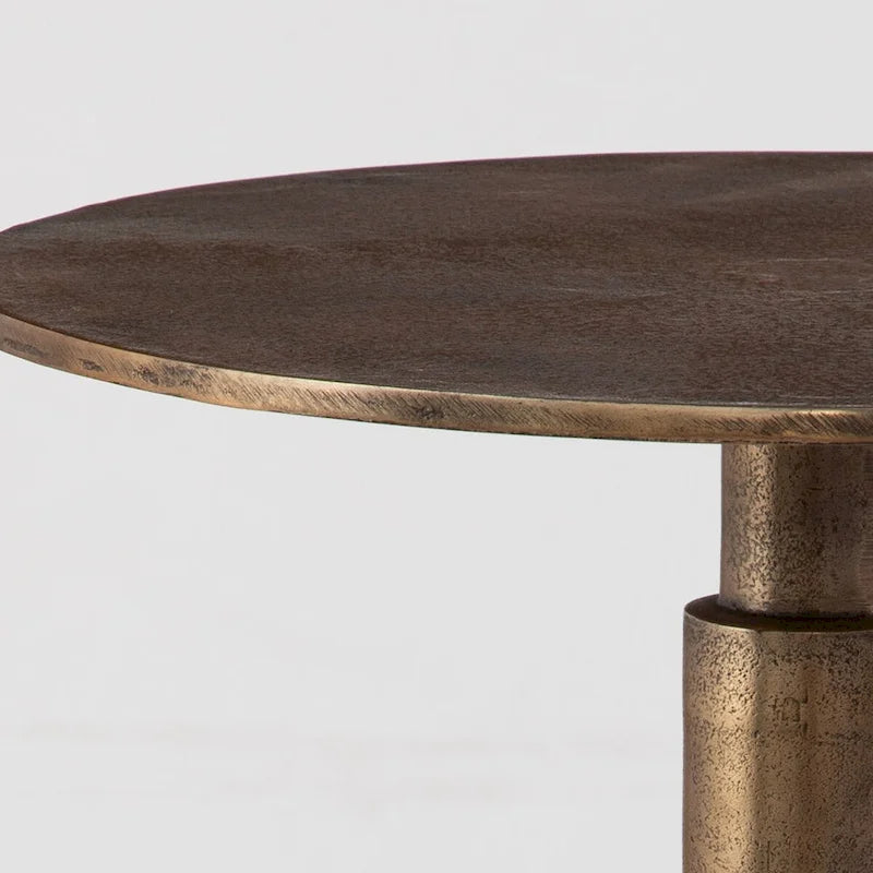 Gold Side Table - Width 14 x Height 22.5 x Depth 14