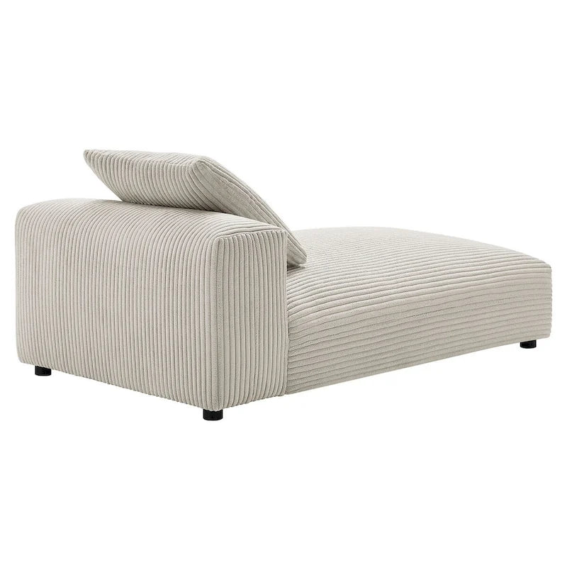 Corduroy Upholstered Armless Recliner