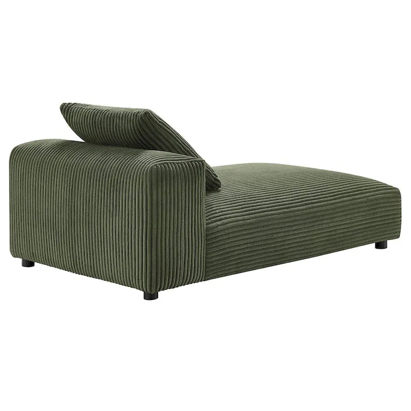 Corduroy Upholstered Armless Recliner