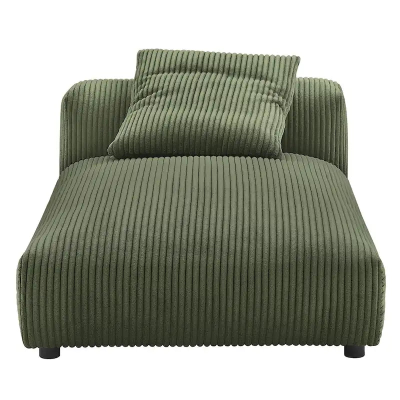 Corduroy Upholstered Armless Recliner